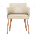 Dining Chairs With Arm Rests Restaurant chair with saddle leather Manufactory